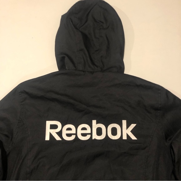 Reebok Full Zip Fall Jacket Womens Size XL Black and White - Picture 8 of 10